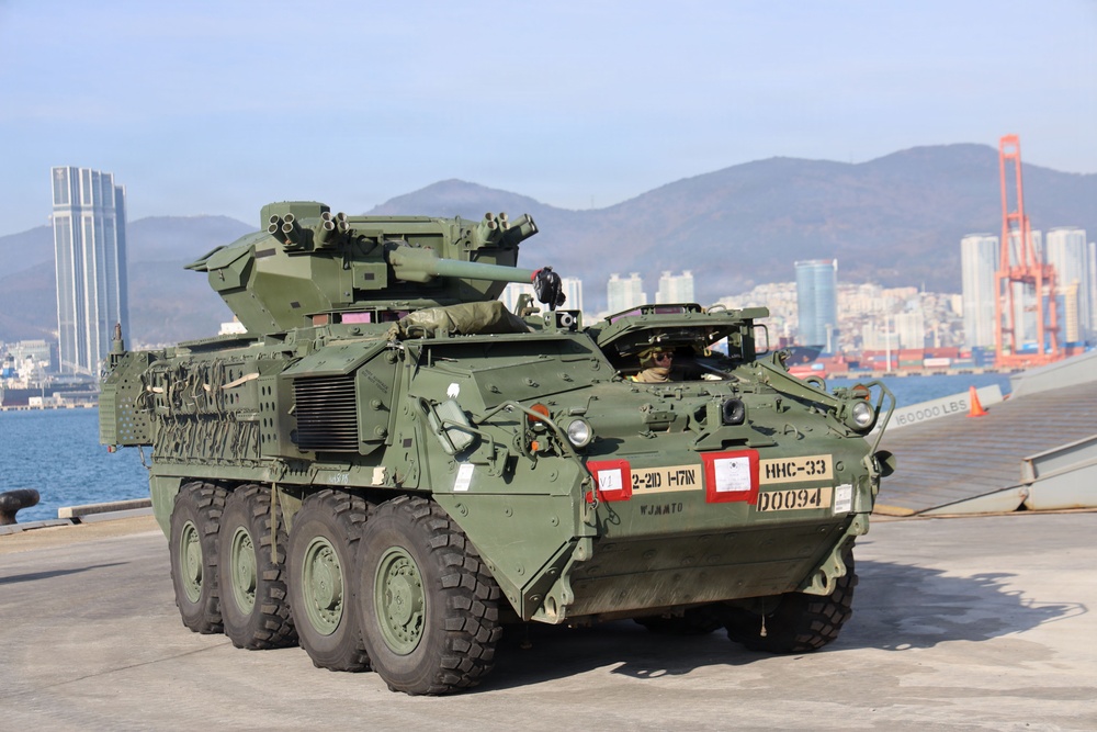 Armored vehicles arrive to support rotational forces