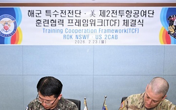 2CAB, ROK Navy Special Warfare Flotilla Formalize Training Cooperative Framework