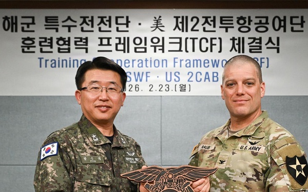 2CAB, ROK Navy Special Warfare Flotilla Formalize Training Cooperative Framework