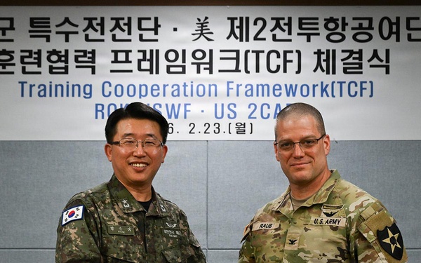 2CAB, ROK Navy Special Warfare Flotilla Formalize Training Cooperative Framework