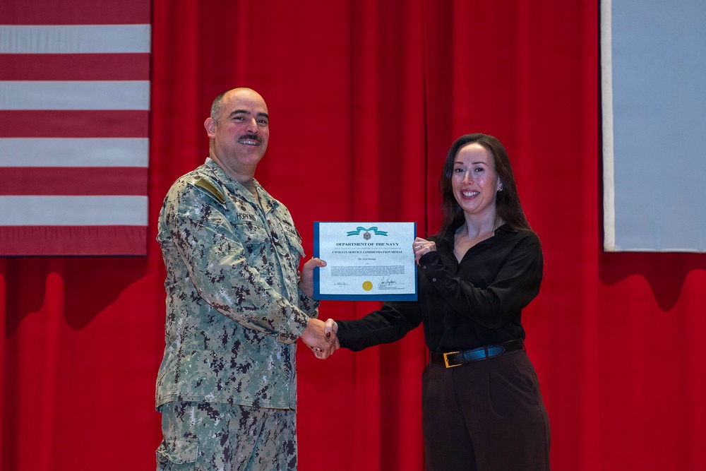 CFAY Holds All Hands and Awards at Quarters