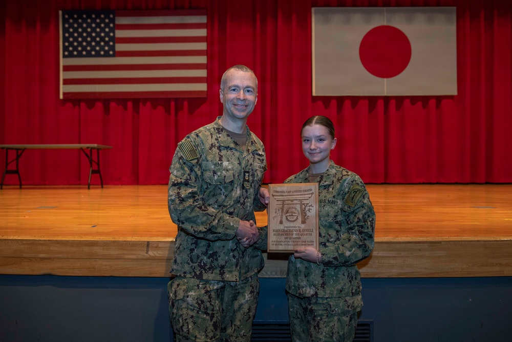 CFAY Holds All Hands and Awards at Quarters&amp;#xA;