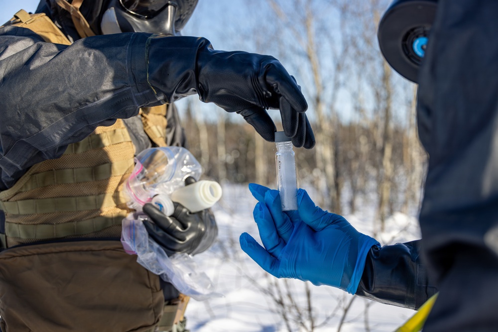 ARCTIC EDGE 2026: CBIRF conducts cold weather sample training