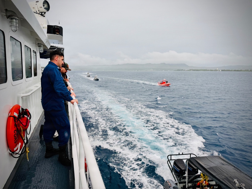 USCGC Oliver Henry supports USMC VBSS training in Guam