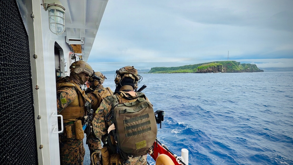 USCGC Oliver Henry supports USMC VBSS training in Guam