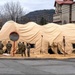 The Headquarters team from the 25th Transportation Battalion honed their skills, conducting a training exercise focused on setting up their main operations tent on Feb. 26.