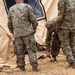 The Headquarters team from the 25th Transportation Battalion honed their skills, conducting a training exercise focused on setting up their main operations tent on Feb. 26.