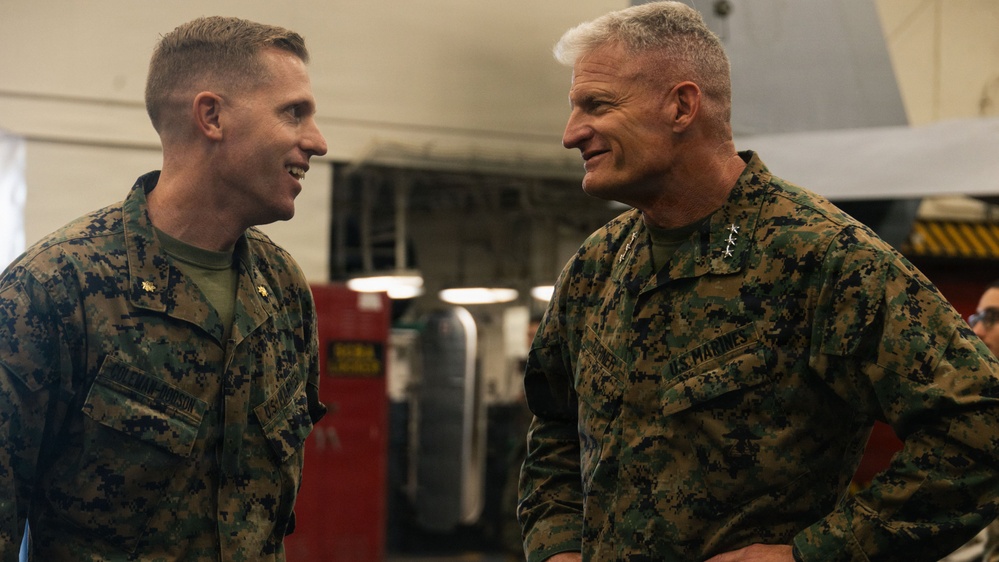 31st MEU | III MEF commanding general visits the USS Tripoli