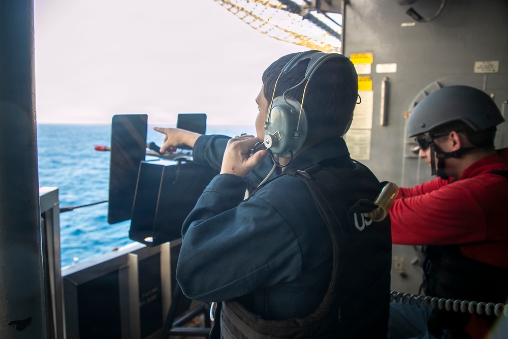 USS Tripoli Conducts Small Craft Action Team Live Fire