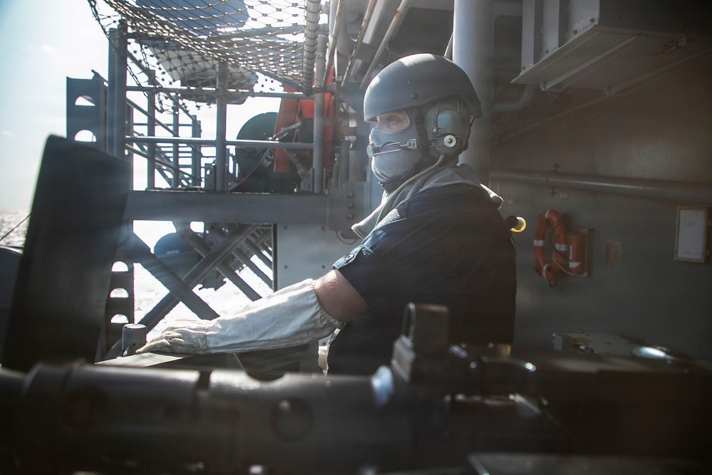 USS Tripoli Conducts Small Craft Action Team Live Fire