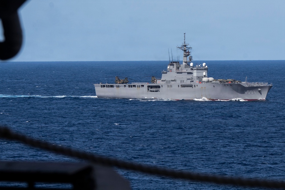 USS Tripoli Conducts Group Sail during Operation Iron Fist