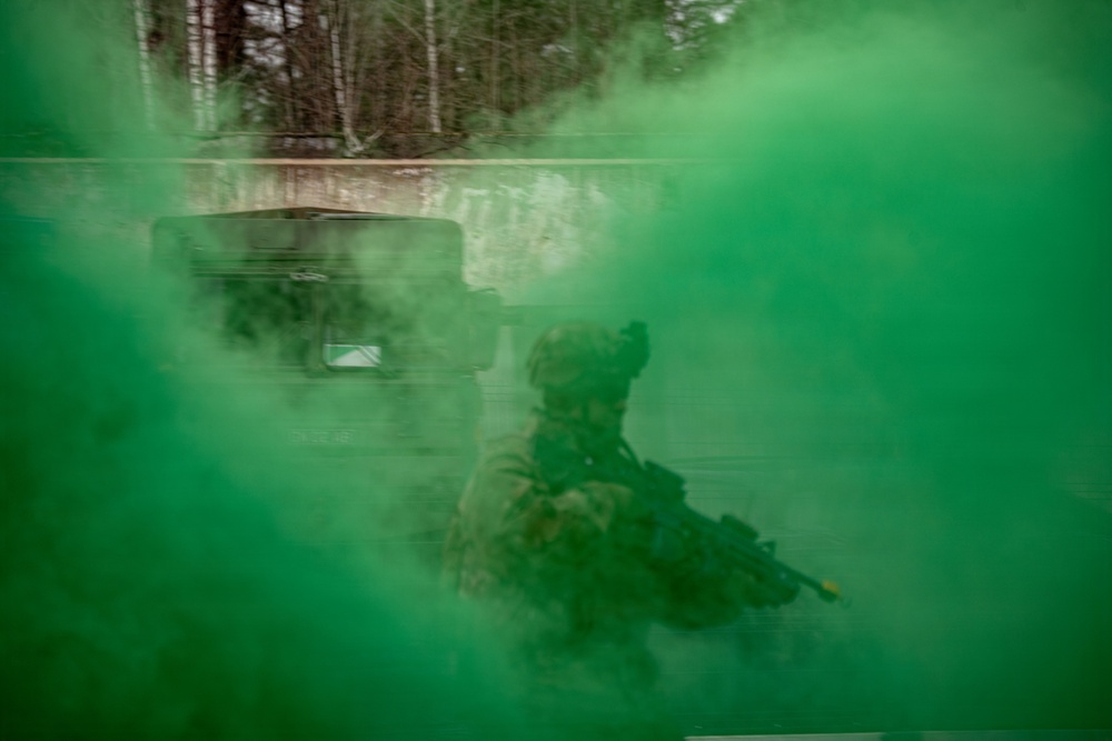 3-8 CAV Conducts MOUT Training with British Army OPFOR in Poland