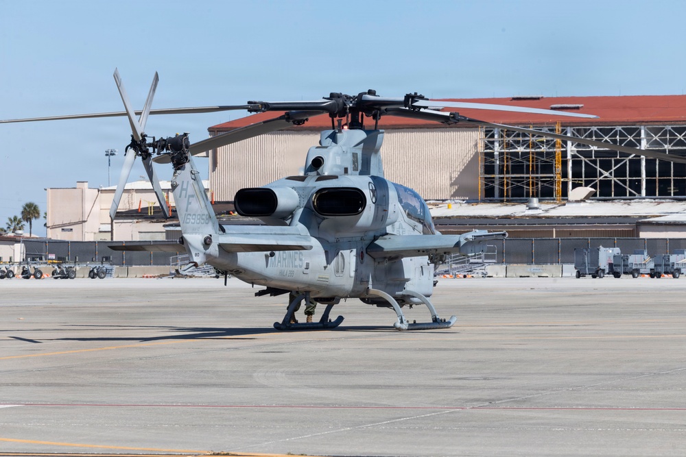 U.S. Marines with HMLA-269 conduct flight operations during MAG-29 DAO Exercise