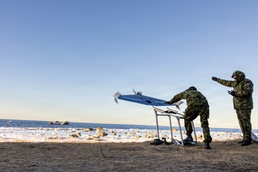Target drone launched by Estonian Defense Forces during Digital Shield event