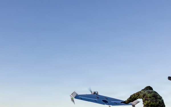 Target drone launched by Estonian Defense Forces during Digital Shield event