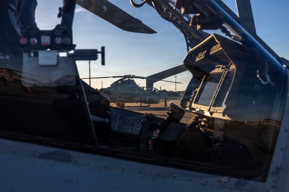 U.S. Marines with HMLA-269 conduct flight operations during MAG-29 DAO Exercise