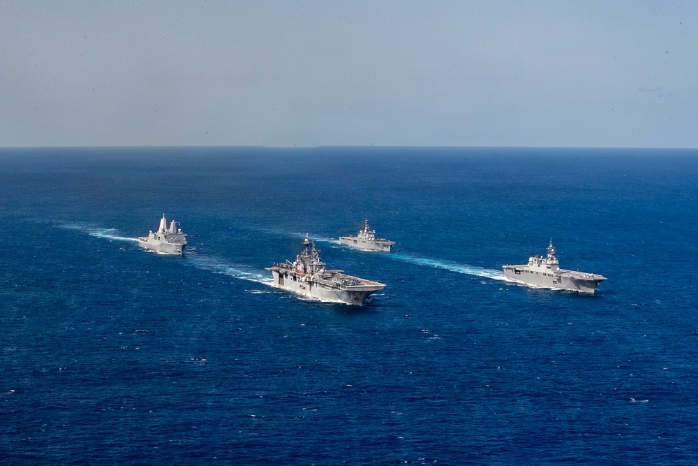 USS Tripoli Conducts Group Sail during Operation Iron Fist