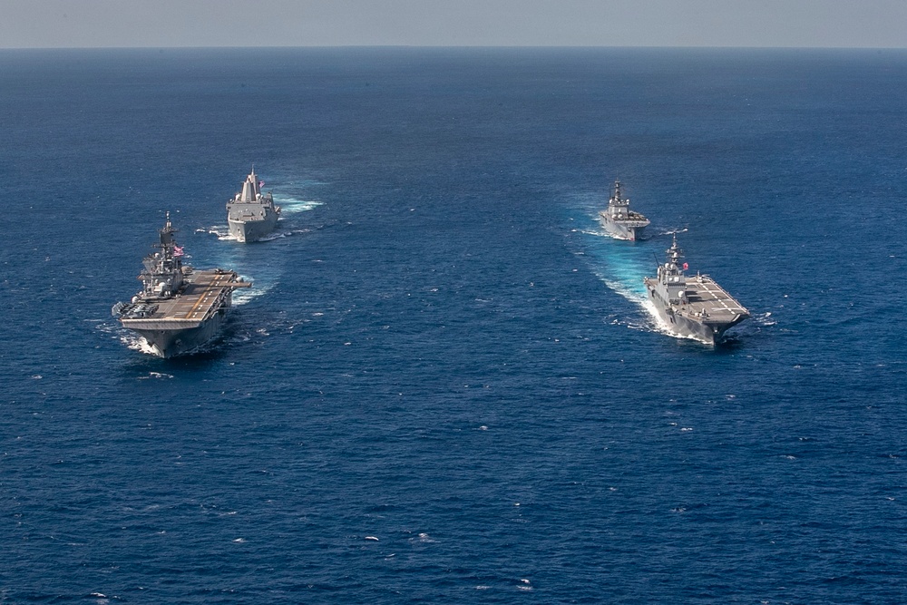 USS Tripoli Conducts Group Sail during Operation Iron Fist