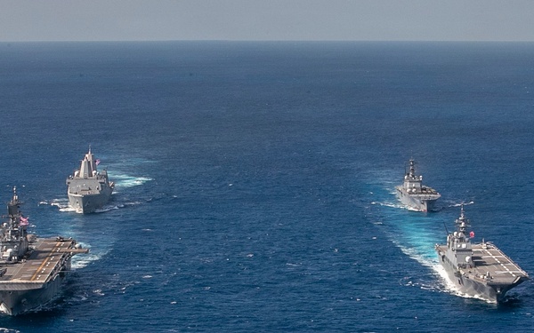 USS Tripoli Conducts Group Sail during Operation Iron Fist