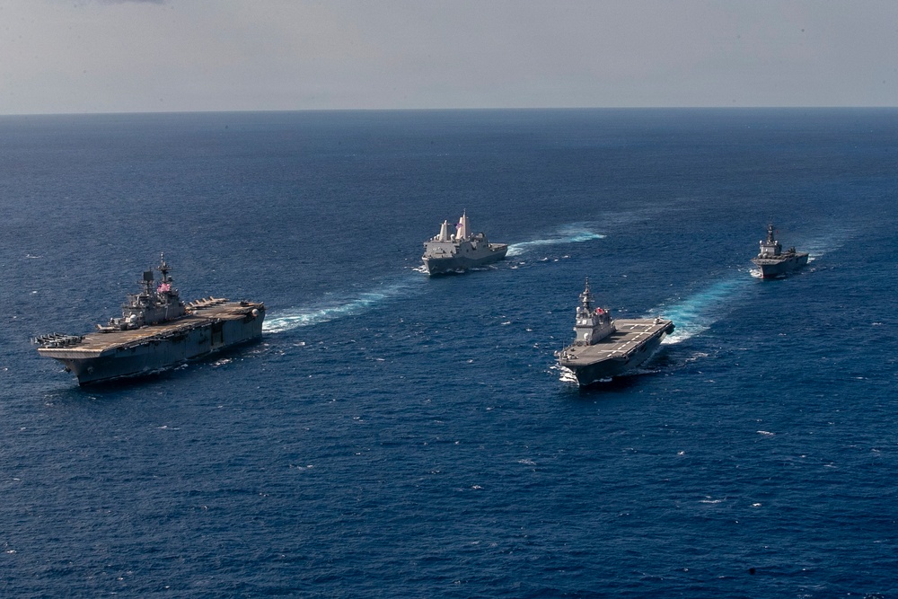 USS Tripoli Conducts Group Sail during Operation Iron Fist
