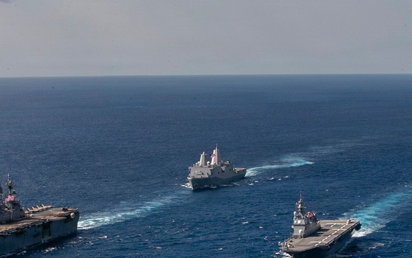 USS Tripoli Conducts Group Sail during Operation Iron Fist