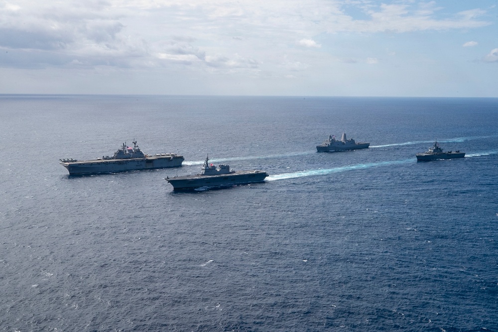 USS Tripoli Conducts Group Sail during Operation Iron Fist