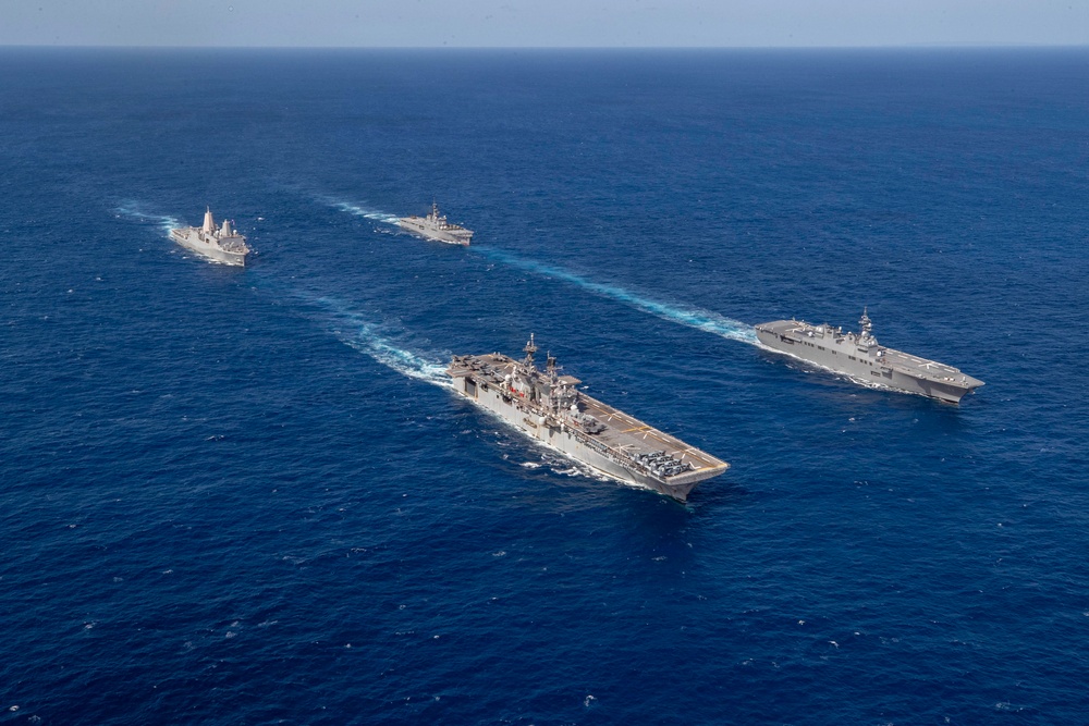 USS Tripoli Conducts Group Sail during Operation Iron Fist