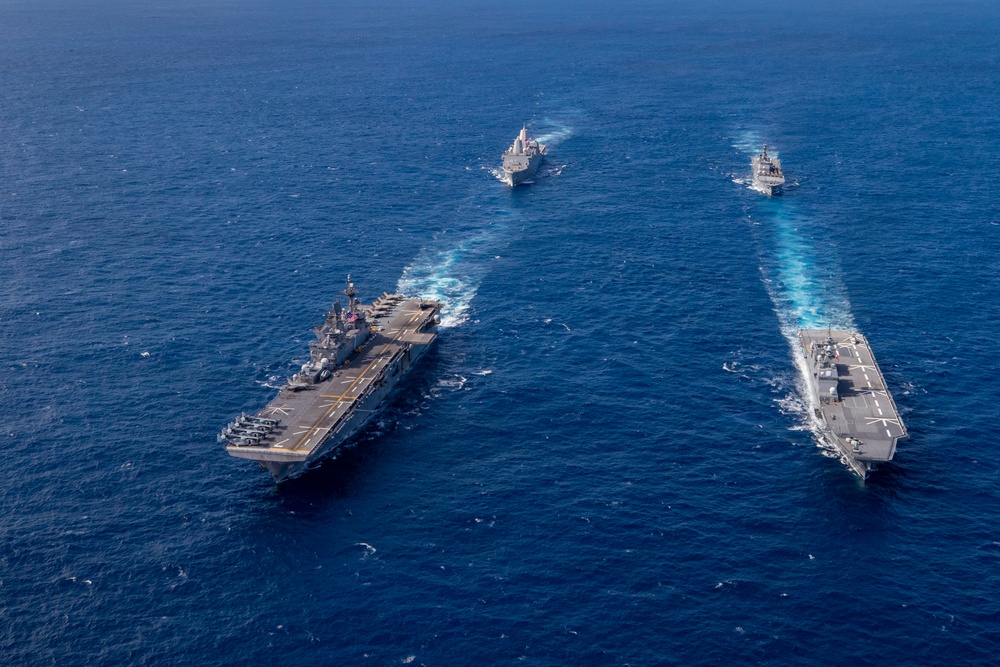 USS Tripoli Conducts Group Sail during Operation Iron Fist