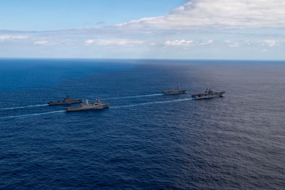 USS Tripoli Conducts Group Sail during Operation Iron Fist