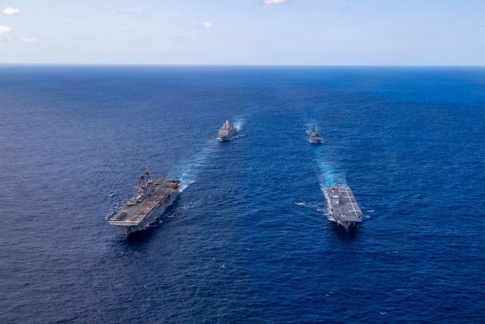 USS Tripoli Conducts Group Sail during Operation Iron Fist