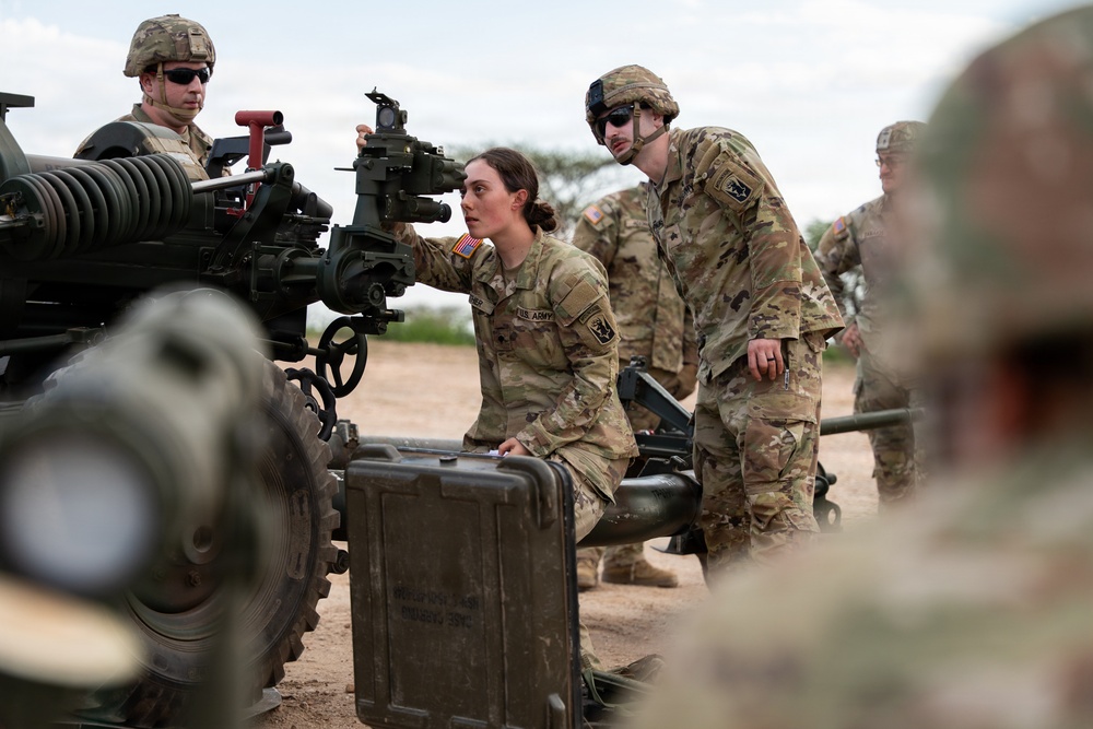 US, Kenya artillery units conduct bilateral live-fire training during Justified Accord 2026