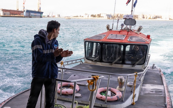 USS Gerald R. Ford (CVN 78) transits the Suez Canal during Operation Epic Fury