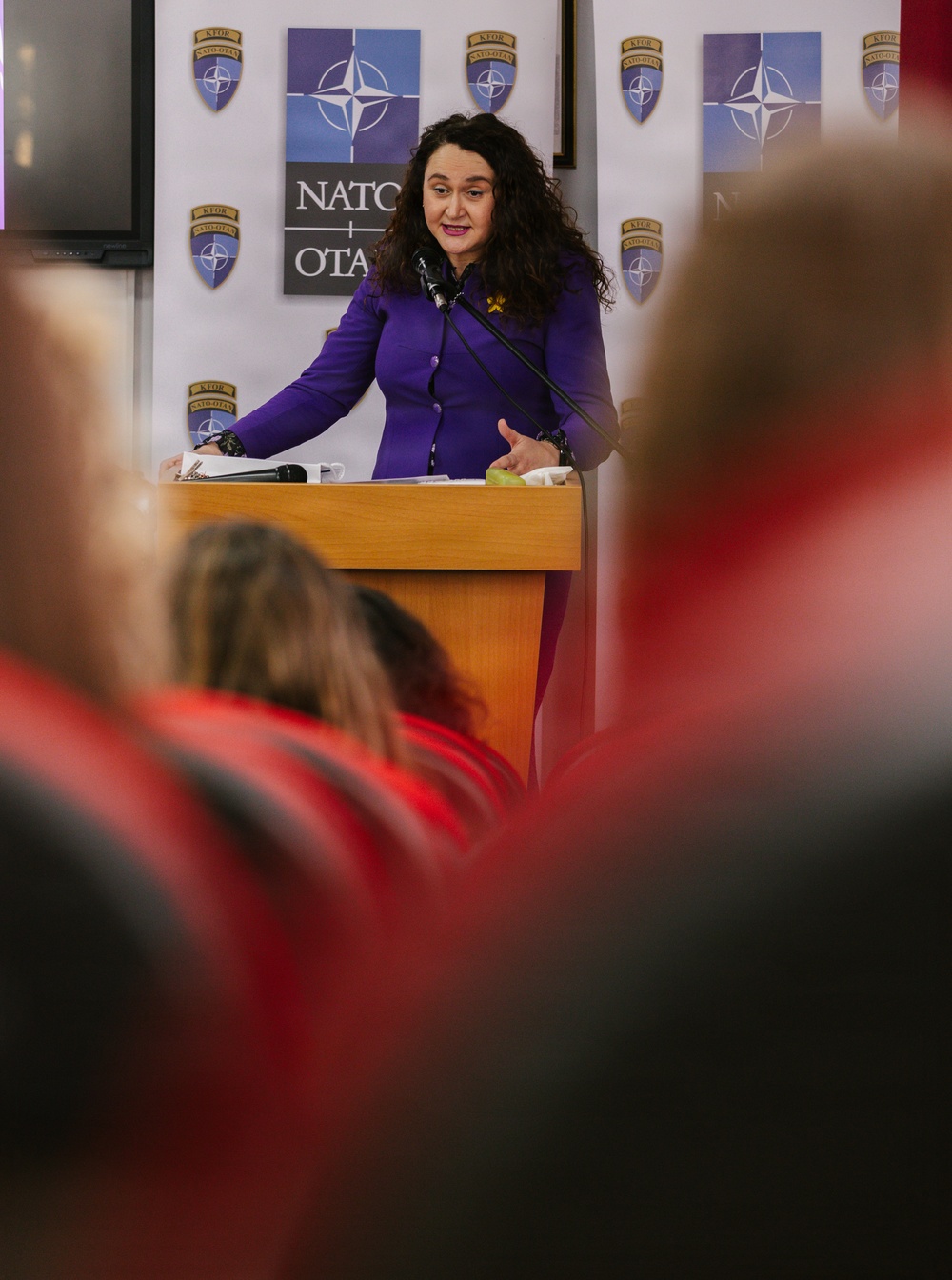 KFOR leaders participate in International Women’s Day panel in Pristina