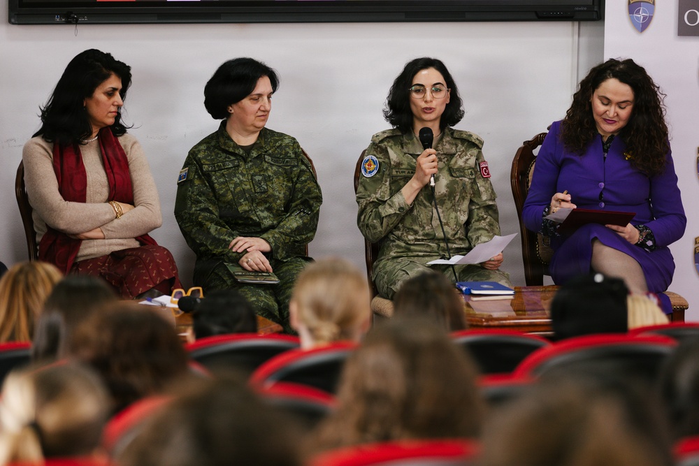 KFOR leaders participate in International Women’s Day panel in Pristina