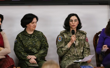KFOR leaders participate in International Women’s Day panel in Pristina