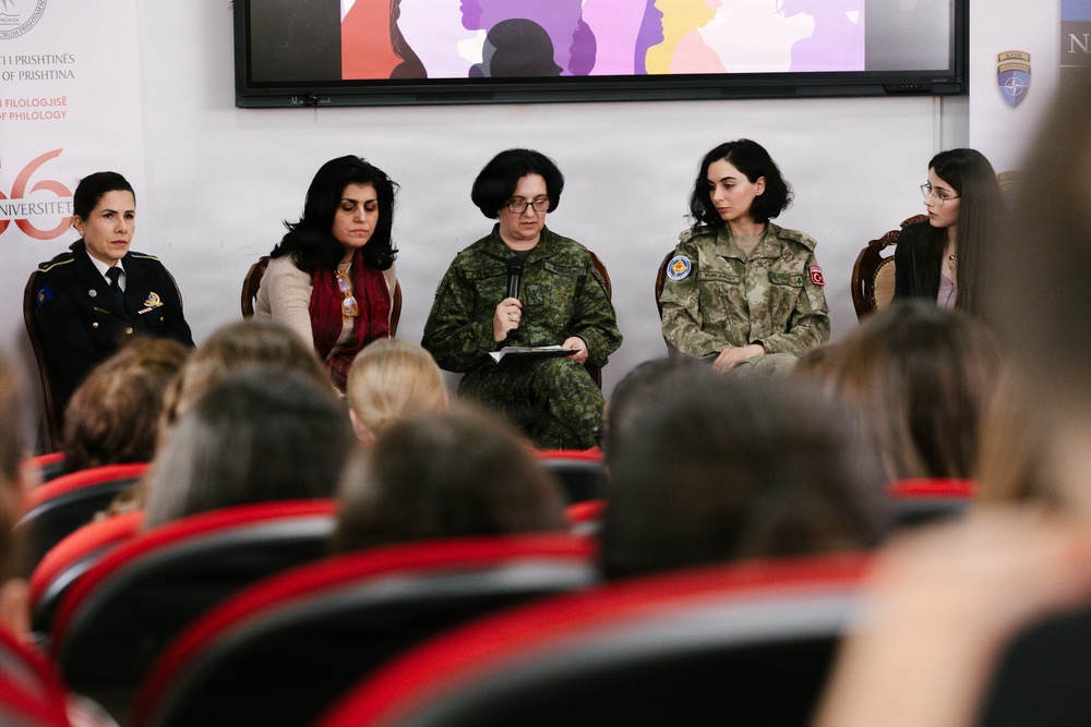 KFOR leaders participate in International Women’s Day panel in Pristina
