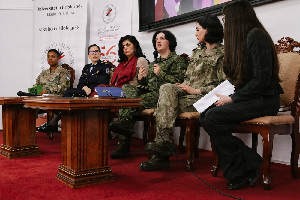 KFOR leaders participate in International Women’s Day panel in Pristina