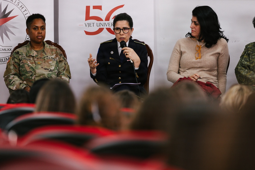 KFOR leaders participate in International Women’s Day panel in Pristina