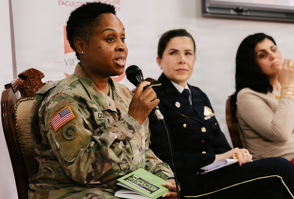 KFOR leaders participate in International Women’s Day panel in Pristina