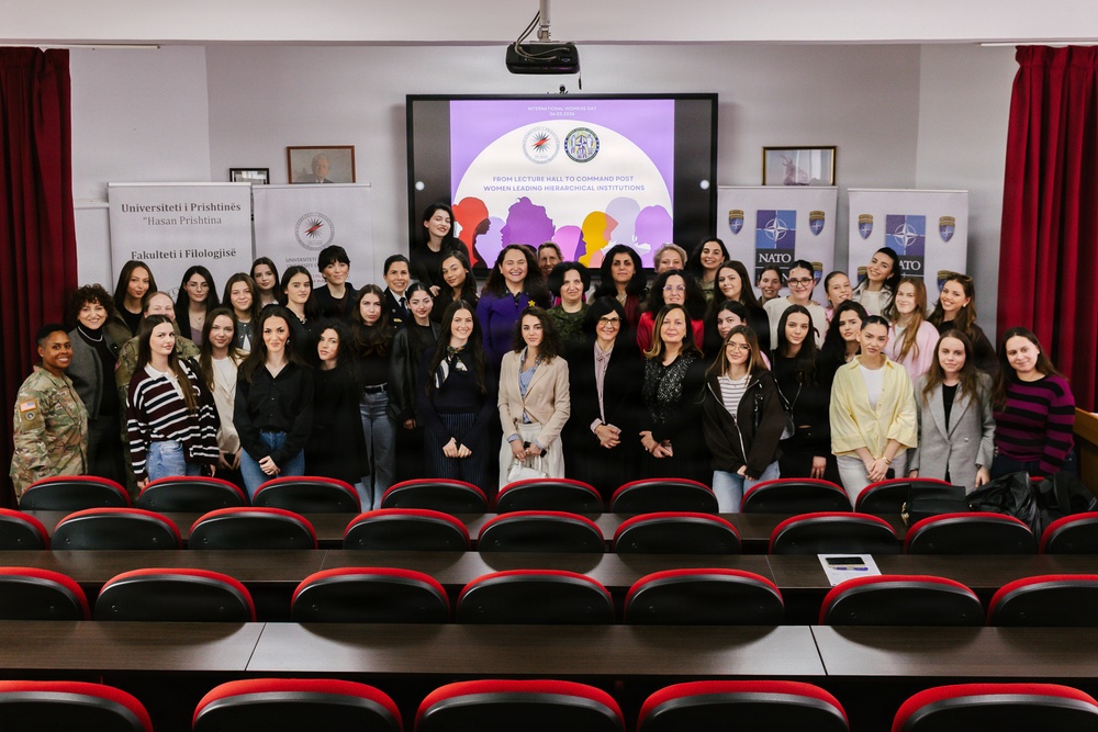 KFOR leaders participate in International Women’s Day panel in Pristina