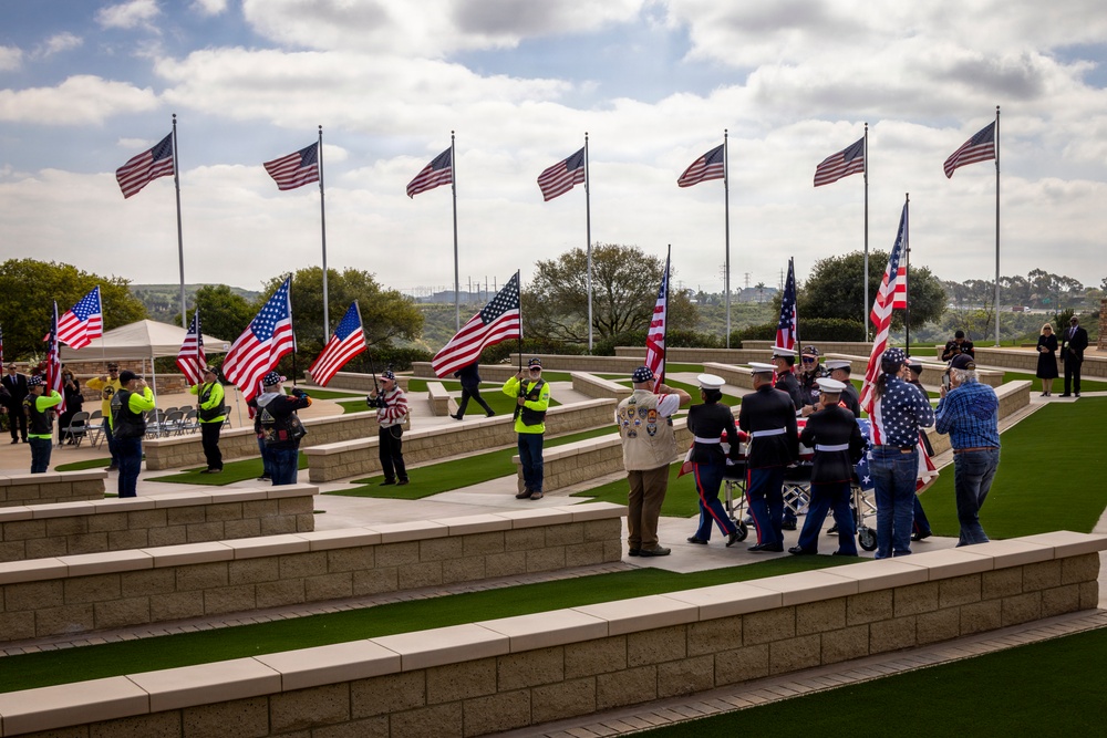 The Late MGySgt Juan Valdez’s Funeral Service At Miramar National Cemetery