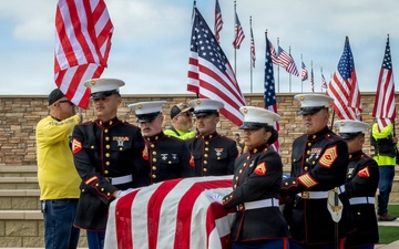 The Late MGySgt Juan Valdez’s Funeral Service At Miramar National Cemetery