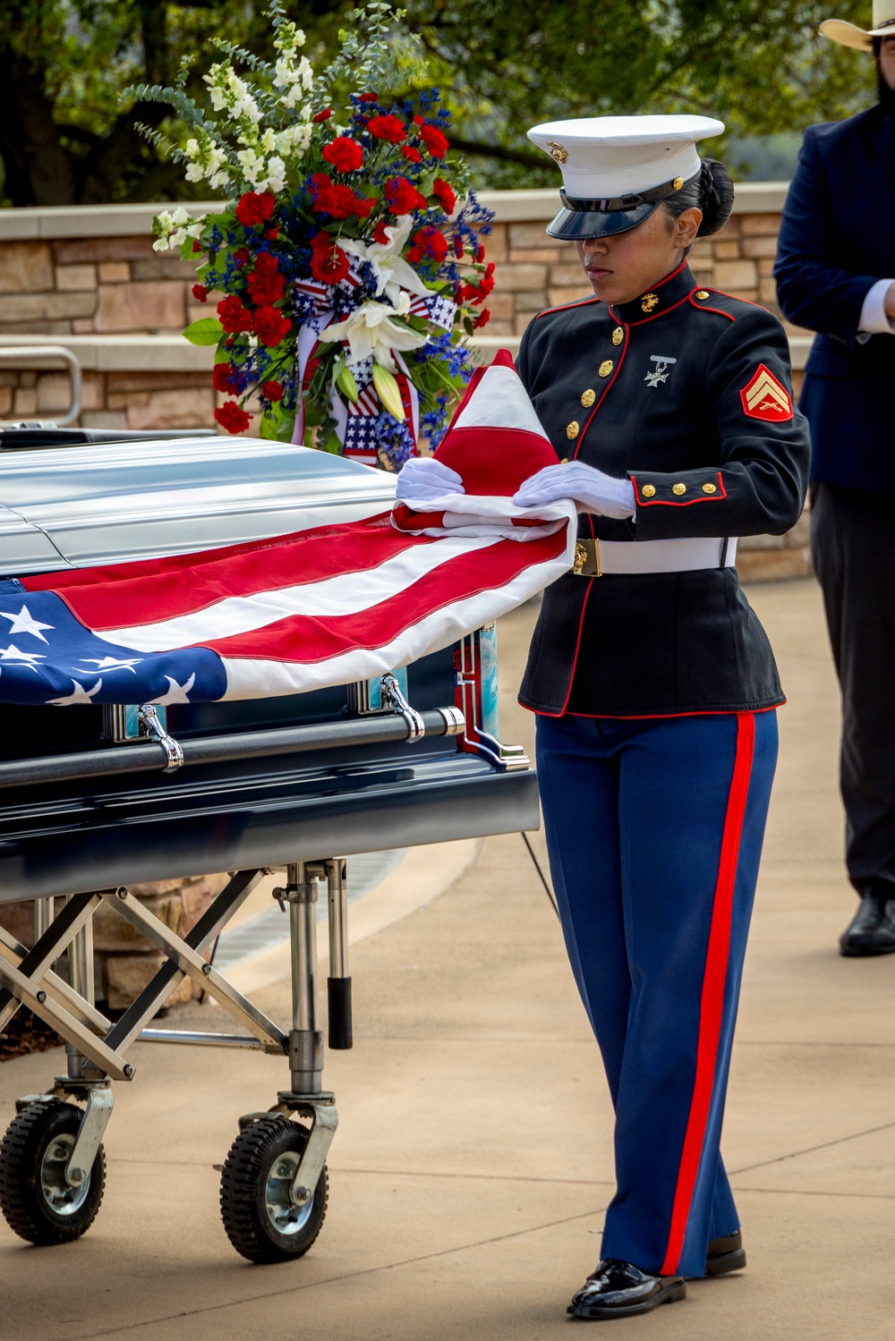 The Late MGySgt Juan Valdez’s Funeral Service At Miramar National Cemetery