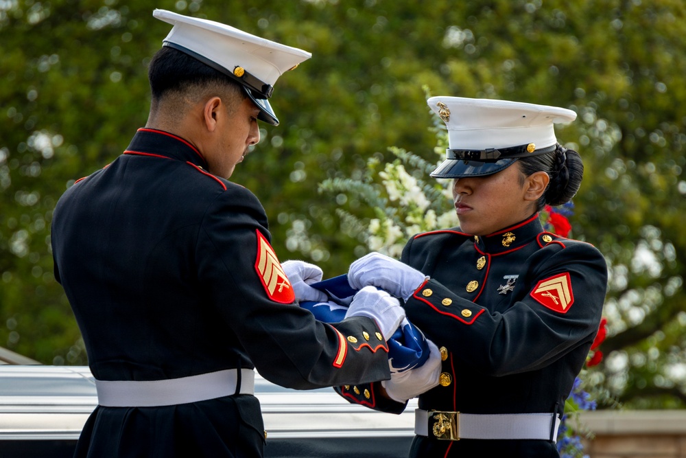 The Late MGySgt Juan Valdez’s Funeral Service At Miramar National Cemetery