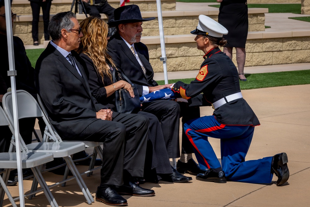 The Late MGySgt Juan Valdez’s Funeral Service At Miramar National Cemetery