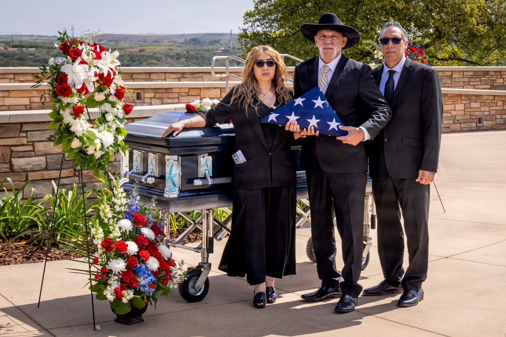 The Late MGySgt Juan Valdez’s Funeral Service At Miramar National Cemetery