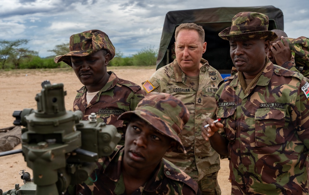 US, Kenya field artillery crews validate gunnery proficiency during JA26 Table V dry-fire training