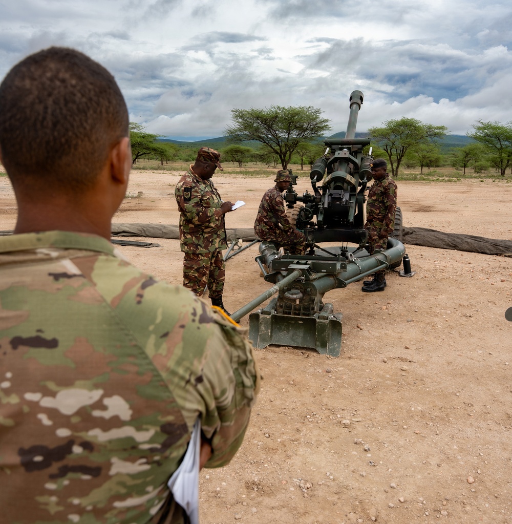 US, Kenya field artillery crews validate gunnery proficiency during JA26 Table V dry-fire training