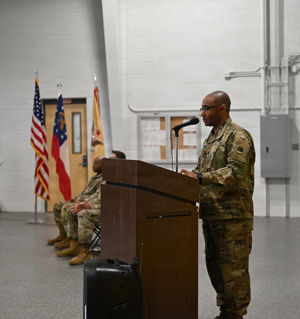 Battalion Commander speaks
