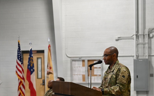 Battalion Commander speaks